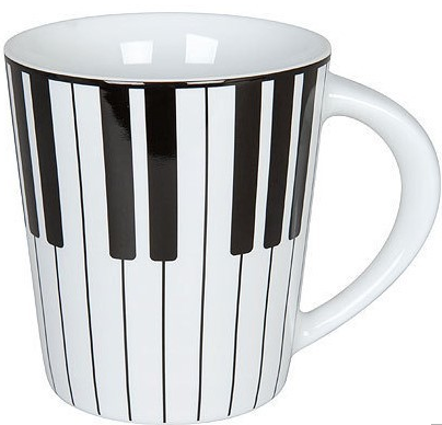 Piano ピアノマグカップ ♪※在庫有りと書いてあっても、お取り寄せ商品は受注後にメーカー注文になります。※☆【音符・小物グッズ-音楽雑貨】【音楽雑貨】 音楽グッズ <br>バレエ発表会 記念品 プレゼントに最適 ♪