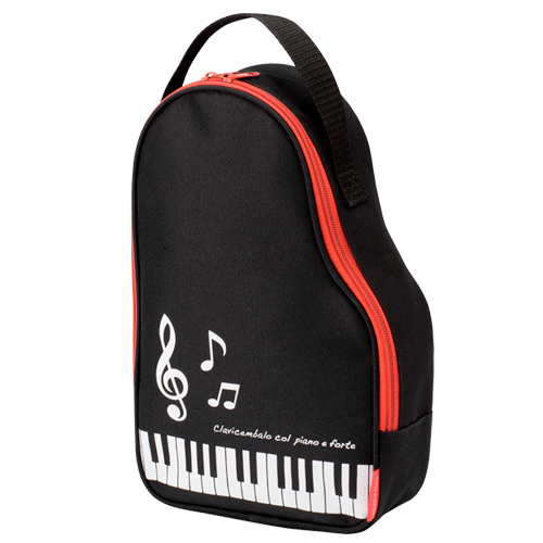 Piano line シューズケース グランドピアノ♪※在庫有りと書いてあっても、お取り寄せ商品は受注後にメーカー注文になります。※☆【音符・小物グッズ-音楽雑貨】【音楽雑貨】 音楽グッズ <br>バレエ発表会 記念品 プレゼントに最適 ♪