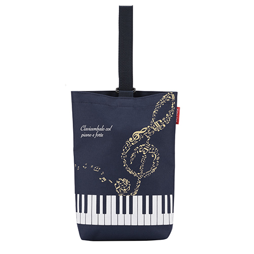 Piano line ハミングシューズケース ♪※在庫有りと書いてあっても、お取り寄せ商品は受注後にメーカー注文になります。※☆【音符・小物グッズ−音楽雑貨】【音楽雑貨】 音楽グッズ <br>バレエ発表会 記念品 プレゼントに最適 ♪