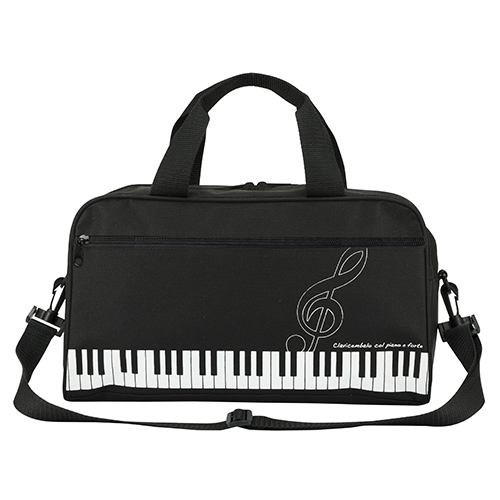 Piano line ボストンバッグ ト音記号 ♪※在庫有りと書いてあっても、お取り寄せ商品は受注後にメーカー注文になります。※☆【音符・小物グッズ−音楽雑貨】【音楽雑貨】 音楽グッズ <br>バレエ発表会 記念品 プレゼントに最適 ♪