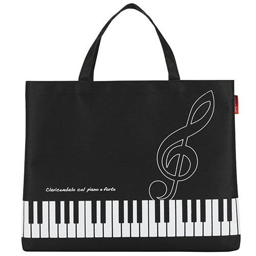 Piano line レッスンバッグ ト音記号 ♪※在庫有りと書いてあっても、お取り寄せ商品は受注後にメーカー注文になります。※☆【音符・小物グッズ−音楽雑貨】【音楽雑貨】 音楽グッズ <br>バレエ発表会 記念品 プレゼントに最適 ♪