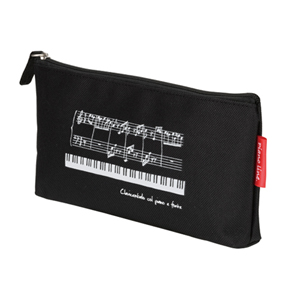 Piano line マチありペンケース(ミニ鍵盤) ♪※在庫有りと書いてあっても、お取り寄せ商品は受注後にメーカー注文になります。※☆【音符・小物グッズ-音楽雑貨】【音楽雑貨】 音楽グッズ <br>バレエ発表会 記念品 プレゼントに最適 ♪