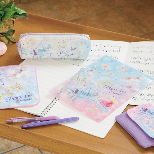Piano line ペンケース(トゥインクル)♪※在庫有りと書いてあっても、お取り寄せ商品は受注後にメーカー注文になります。※☆【音符・小物グッズ-音楽雑貨】【音楽雑貨】 音楽グッズ <br>バレエ発表会 記念品 プレゼントに最適 ♪