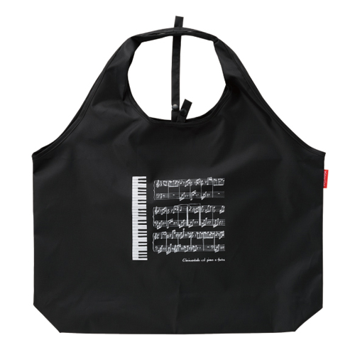 Piano line ビッグエコバッグ(ミニ鍵盤)※在庫有りと書いてあっても、お取り寄せ商品は受注後にメーカー注文になります。※☆【音符・小物グッズ-音楽雑貨】【音楽雑貨】 音楽グッズ <br>バレエ発表会 記念品 プレゼントに最適 ♪