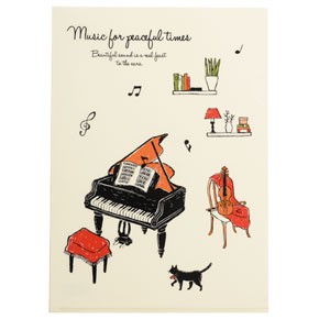 Piano line A4クリアファイル♪※在庫有りと書いてあっても、お取り寄せ商品は受注後にメーカー注文になります。※☆【音符・小物グッズ-音楽雑貨】【音楽雑貨】 音楽グッズ <br>バレエ発表会 記念品 プレゼントに最適 ♪