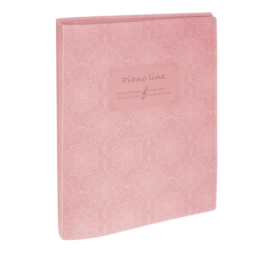 Piano line クリアブック ピンク ♪※在庫有りと書いてあっても、お取り寄せ商品は受注後にメーカー注文になります。※☆【音符・小物グッズ-音楽雑貨】【音楽雑貨】 音楽グッズ <br>バレエ発表会 記念品 プレゼントに最適 ♪