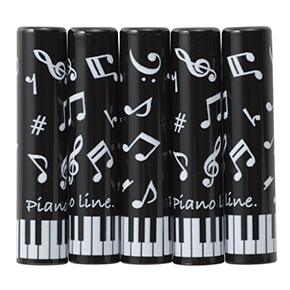 Piano line 鉛筆キャップ 5本入り♪※在庫有りと書いてあっても、お取り寄せ商品は受注後にメーカー注文になります。※☆【音符・小物グッズ-音楽雑貨】【音楽雑貨】 音楽グッズ <br>バレエ発表会 記念品 プレゼントに最適 ♪