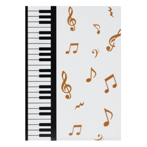 Piano line クリアファイル マーチ ♪※在庫有りと書いてあっても、お取り寄せ商品は受注後にメーカー注文になります。※☆【音符・小物グッズ-音楽雑貨】【音楽雑貨】 音楽グッズ <br>バレエ発表会 記念品 プレゼントに最適 ♪