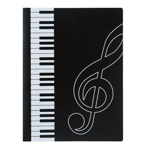 Piano line クリアブック ト音記号 ♪※在庫有りと書いてあっても、お取り寄せ商品は受注後にメーカー注文になります。※☆【音符・小物グッズ-音楽雑貨】【音楽雑貨】 音楽グッズ <br>バレエ発表会 記念品 プレゼントに最適 ♪