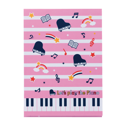 Piano lineB5下敷き♪※在庫有りと書いてあっても、お取り寄せ商品は受注後にメーカー注文になります。※☆【音符・小物グッズ-音楽雑貨】【音楽雑貨】 音楽グッズ <br>バレエ発表会 記念品 プレゼントに最適 ♪