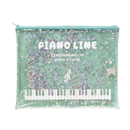 Piano line スパンコール連絡帳ケース♪※在庫有りと書いてあっても、お取り寄せ商品は受注後にメーカー注文になります。※☆【音符・小物グッズ−音楽雑貨】【音楽雑貨】 音楽グッズ <br>バレエ発表会 記念品 プレゼントに最適 ♪