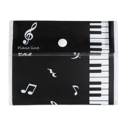 Piano line コンパクトマスクケース(音符)※在庫有りと書いてあっても、お取り寄せ商品は受注後にメーカー注文になります。※☆【音符・小物グッズ-音楽雑貨】【音楽雑貨】 音楽グッズ <br>バレエ発表会 記念品 プレゼントに最適 ♪