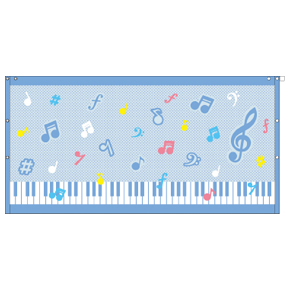 Piano line プールタオル(カラフル音符) ♪※在庫有りと書いてあっても、お取り寄せ商品は受注後にメーカー注文になります。※☆【音符・小物グッズ-音楽雑貨】【音楽雑貨】 音楽グッズ <br>バレエ発表会 記念品 プレゼントに最適 ♪