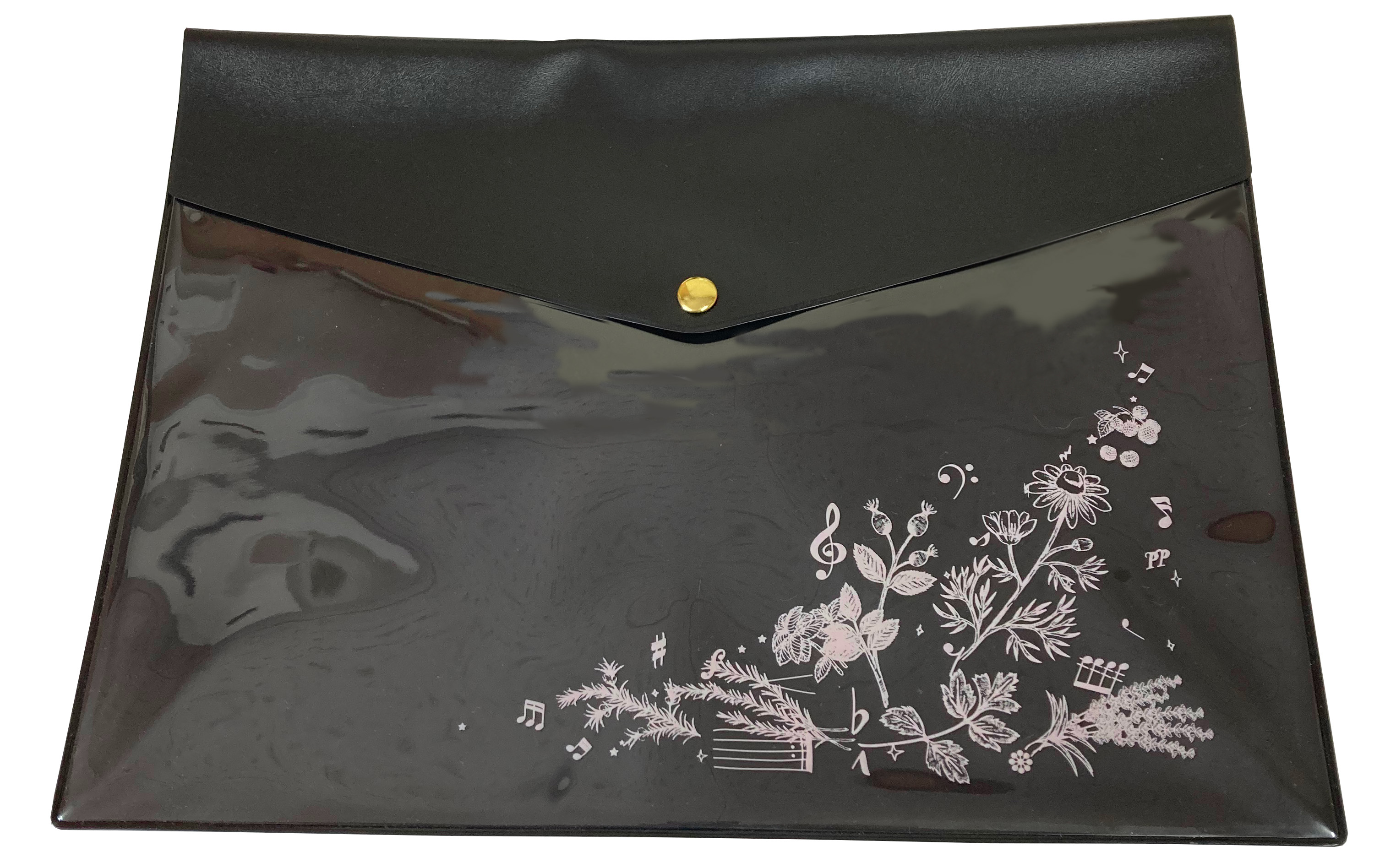 A4フラットケース(マチなし) 在庫有りと書いてあっても、お取り寄せ商品は受注後にメーカー注文になります。【音符・小物グッズ－音楽雑貨】【音楽雑貨】  音楽グッズ  <br>バレエ発表会 記念品 プレゼントに最適 