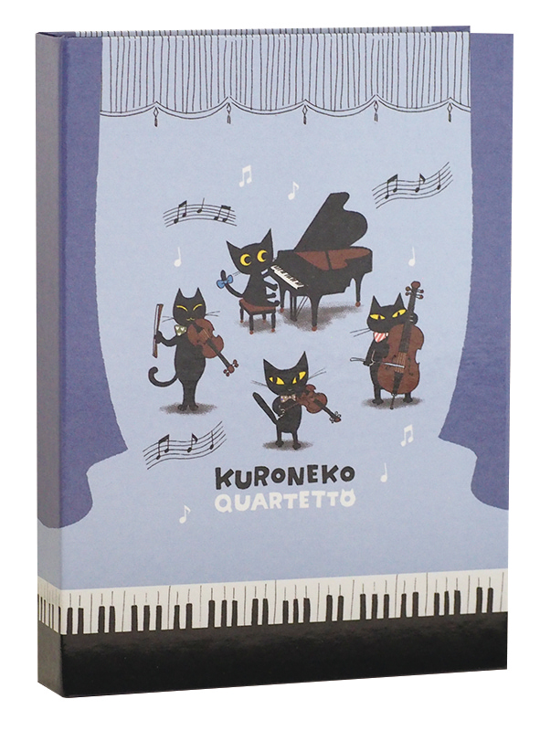 アルバム　クロネコカルテット♪※在庫有りと書いてあっても、お取り寄せ商品は受注後にメーカー注文になります。※☆【音符・小物グッズ－音楽雑貨】【音楽雑貨】  音楽グッズ  <br>バレエ発表会 記念品 プレゼントに最適 ♪