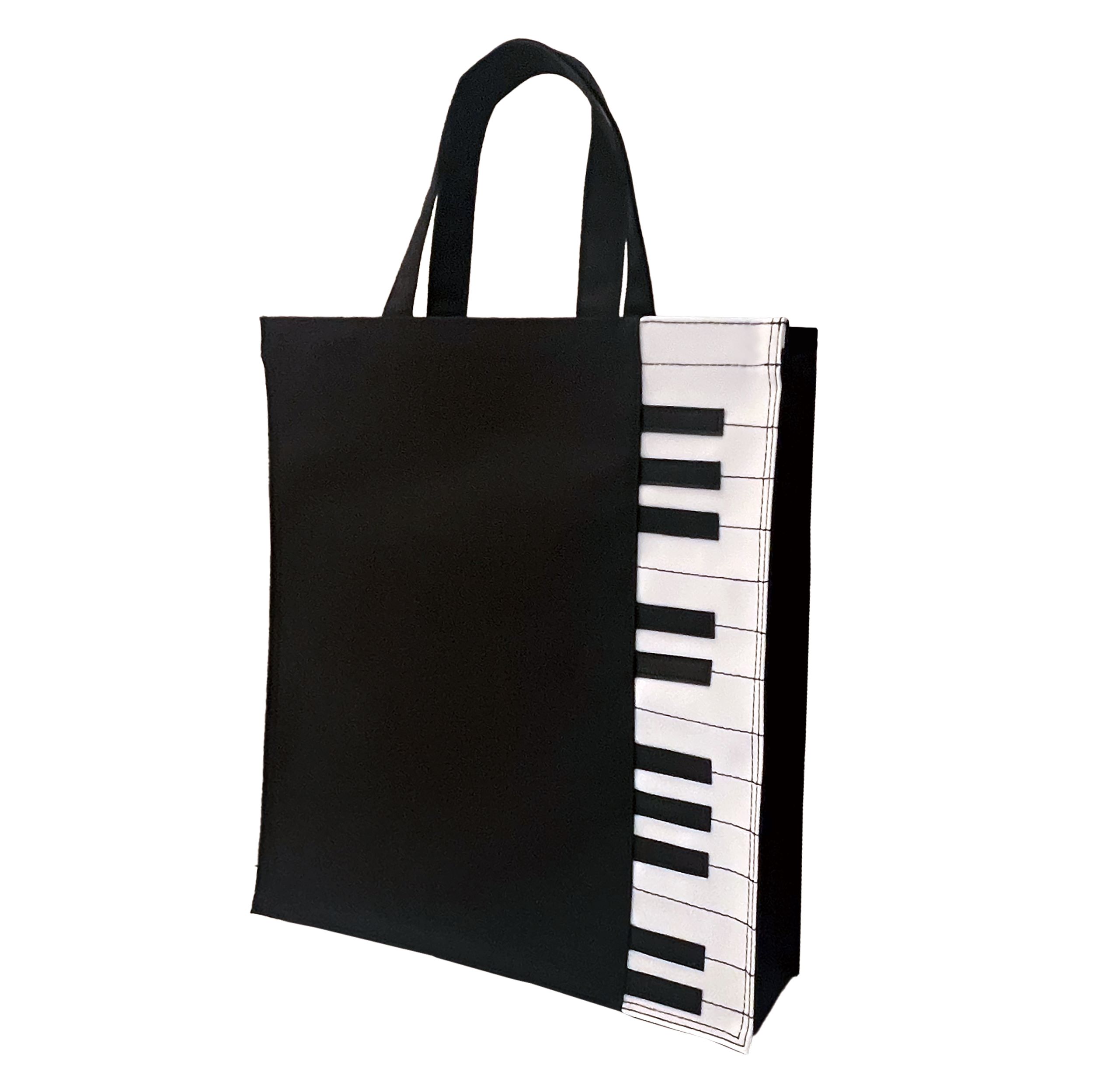 ピアノ鍵盤柄 トートバッグ 在庫有りと書いてあっても、お取り寄せ商品は受注後にメーカー注文になります。【音符・小物グッズ－音楽雑貨】【音楽雑貨】  音楽グッズ  <br>バレエ発表会 記念品 プレゼントに最適 