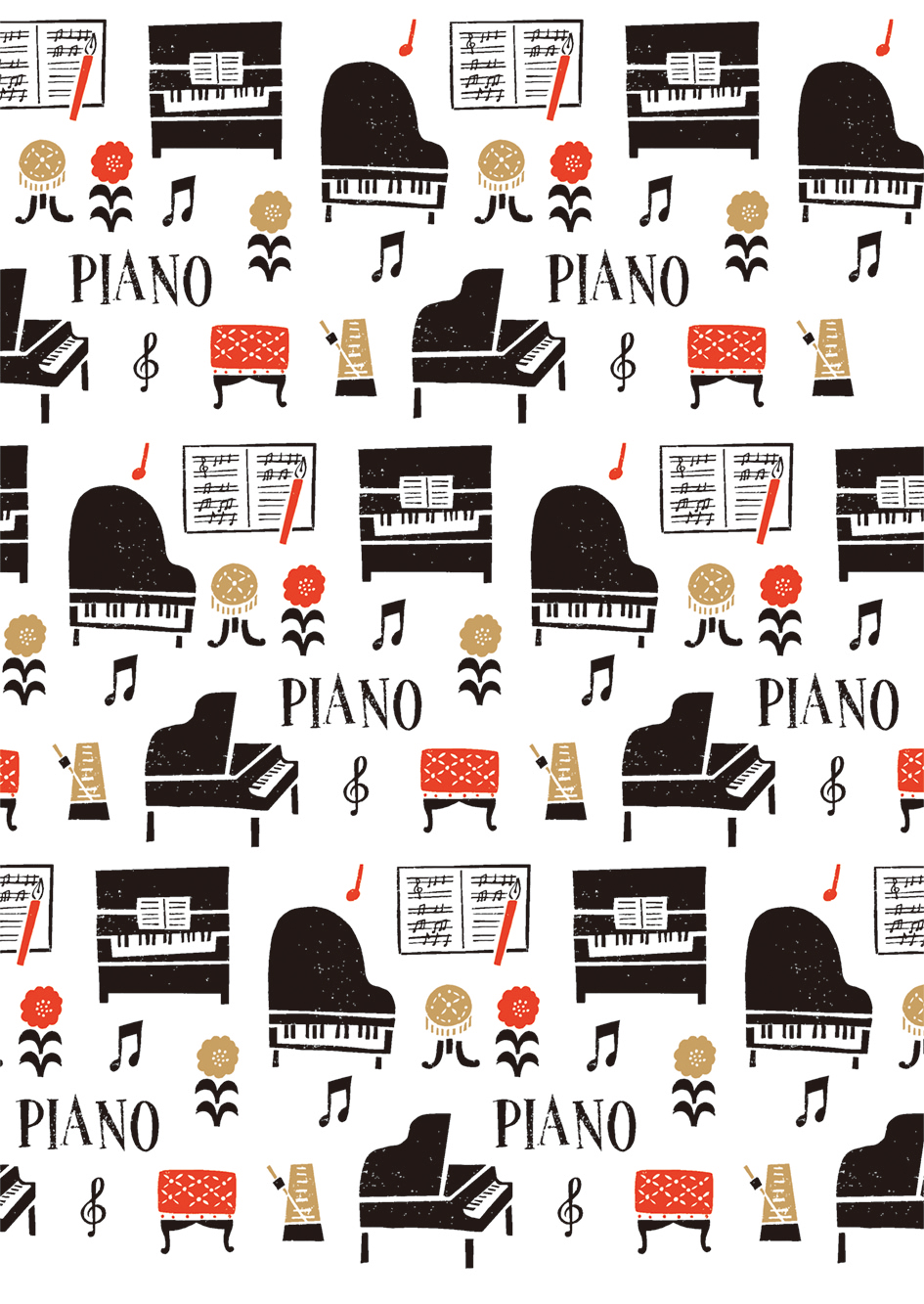 クリアファイル　la la PIANO♪※在庫有りと書いてあっても、お取り寄せ商品は受注後にメーカー注文になります。※☆【音符・小物グッズ－音楽雑貨】【音楽雑貨】  音楽グッズ  <br>バレエ発表会 記念品 プレゼントに最適 ♪