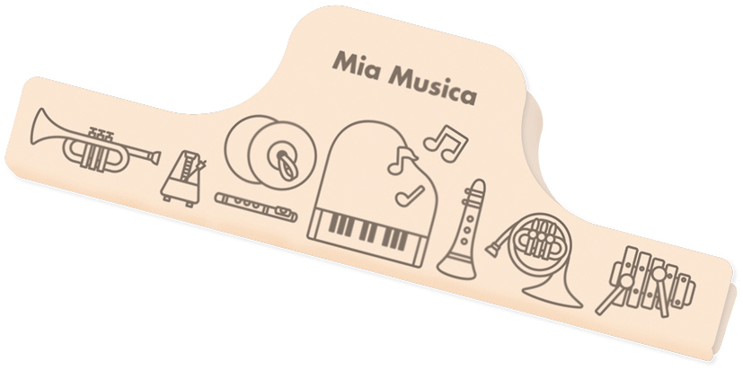 ワイドクリップ ミア ムジカ在庫有りと書いてあっても、お取り寄せ商品は受注後にメーカー注文になります。【音符・小物グッズ－音楽雑貨】【音楽雑貨】  音楽グッズ  <br>バレエ発表会 記念品 プレゼントに最適 