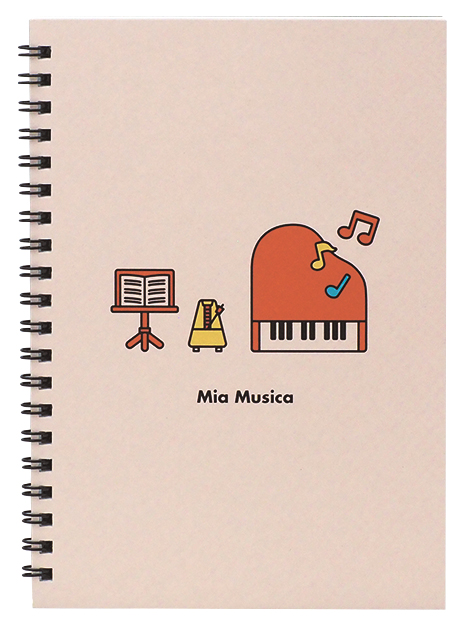 B6リングノート ミア ムジカ(トゥインクル)在庫有りと書いてあっても、お取り寄せ商品は受注後にメーカー注文になります。【音符・小物グッズ－音楽雑貨】【音楽雑貨】  音楽グッズ  <br>バレエ発表会 記念品 プレゼントに最適 