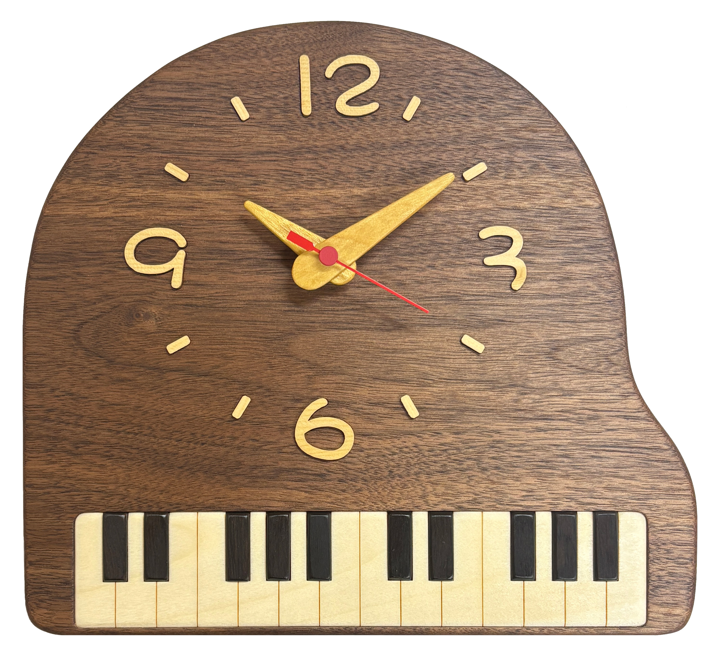 グランドピアノ掛時計 在庫有りと書いてあっても、お取り寄せ商品は受注後にメーカー注文になります。☆【音符・小物グッズ－音楽雑貨】【音楽雑貨】  音楽グッズ  <br>バレエ発表会 記念品 プレゼントに最適 