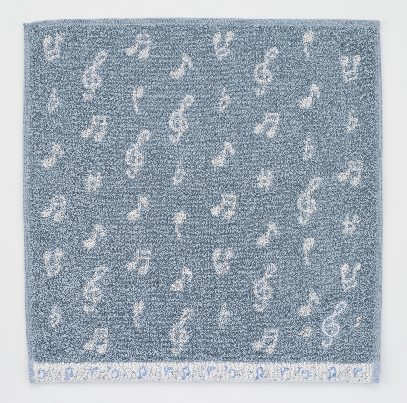 ウォッシュタオル Silver Notes在庫有りと書いてあっても、お取り寄せ商品は受注後にメーカー注文になります。【音符・小物グッズ－音楽雑貨】【音楽雑貨】  音楽グッズ  <br>バレエ発表会 記念品 プレゼントに最適 