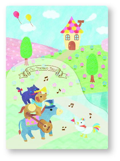 ポケットファイル The Bremen Band♪※在庫有りと書いてあっても、お取り寄せ商品は受注後にメーカー注文になります。※☆【音符・小物グッズ-音楽雑貨】【音楽雑貨】 音楽グッズ <br>バレエ発表会 記念品 プレゼントに最適 ♪