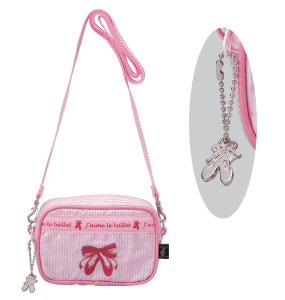 新商品 BALLETデジタルカメラケース/ストライプ/ピンク ♪【プレゼントに最適♪】 音楽雑貨 音楽グッズ <br>音楽発表会 記念品 プレゼントに最適 鍵盤♪