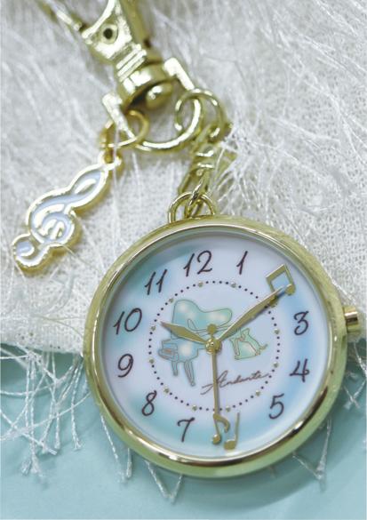 チャームウォッチ ねごとグランドピアノ 在庫有りと書いてあっても、お取り寄せ商品は受注後にメーカー注文になります。【音符・小物グッズ－音楽雑貨】【音楽雑貨】  音楽グッズ  <br>バレエ発表会 記念品 プレゼントに最適 