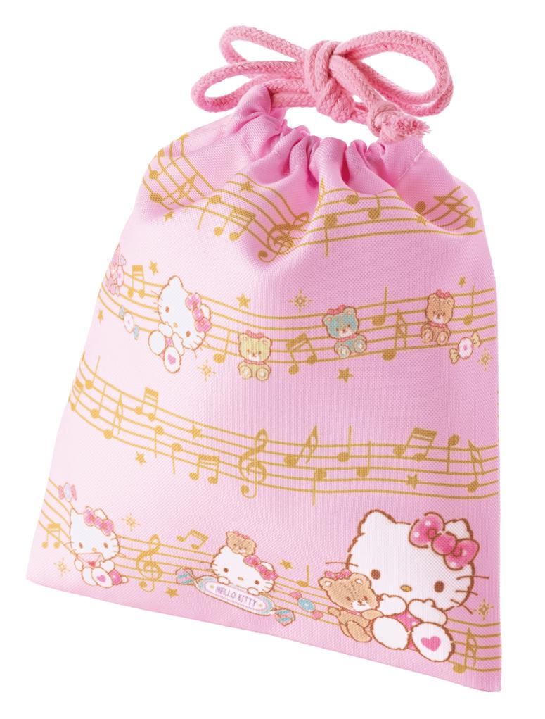 巾着 在庫有りと書いてあっても、お取り寄せ商品は受注後にメーカー注文になります。【音符・小物グッズ－音楽雑貨】【音楽雑貨】  音楽グッズ  <br>バレエ発表会 記念品 プレゼントに最適 