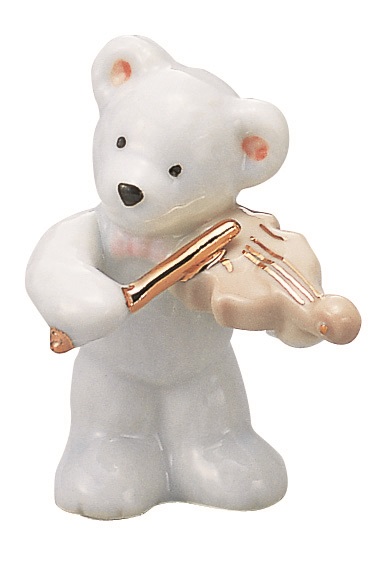 ベアー マスコット ホワイト バイオリン 楽器 楽器☆【プレゼントに最適♪】 【音楽雑貨 ピアノ雑貨】 
