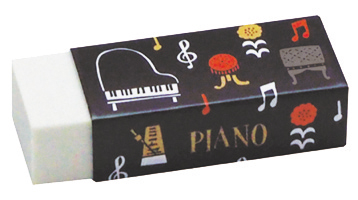 消しゴム la la PIANO ♪※在庫有りと書いてあっても、お取り寄せ商品は受注後にメーカー注文になります。※☆【音符・小物グッズ-音楽雑貨】【音楽雑貨】 音楽グッズ <br>バレエ発表会 記念品 プレゼントに最適 ♪