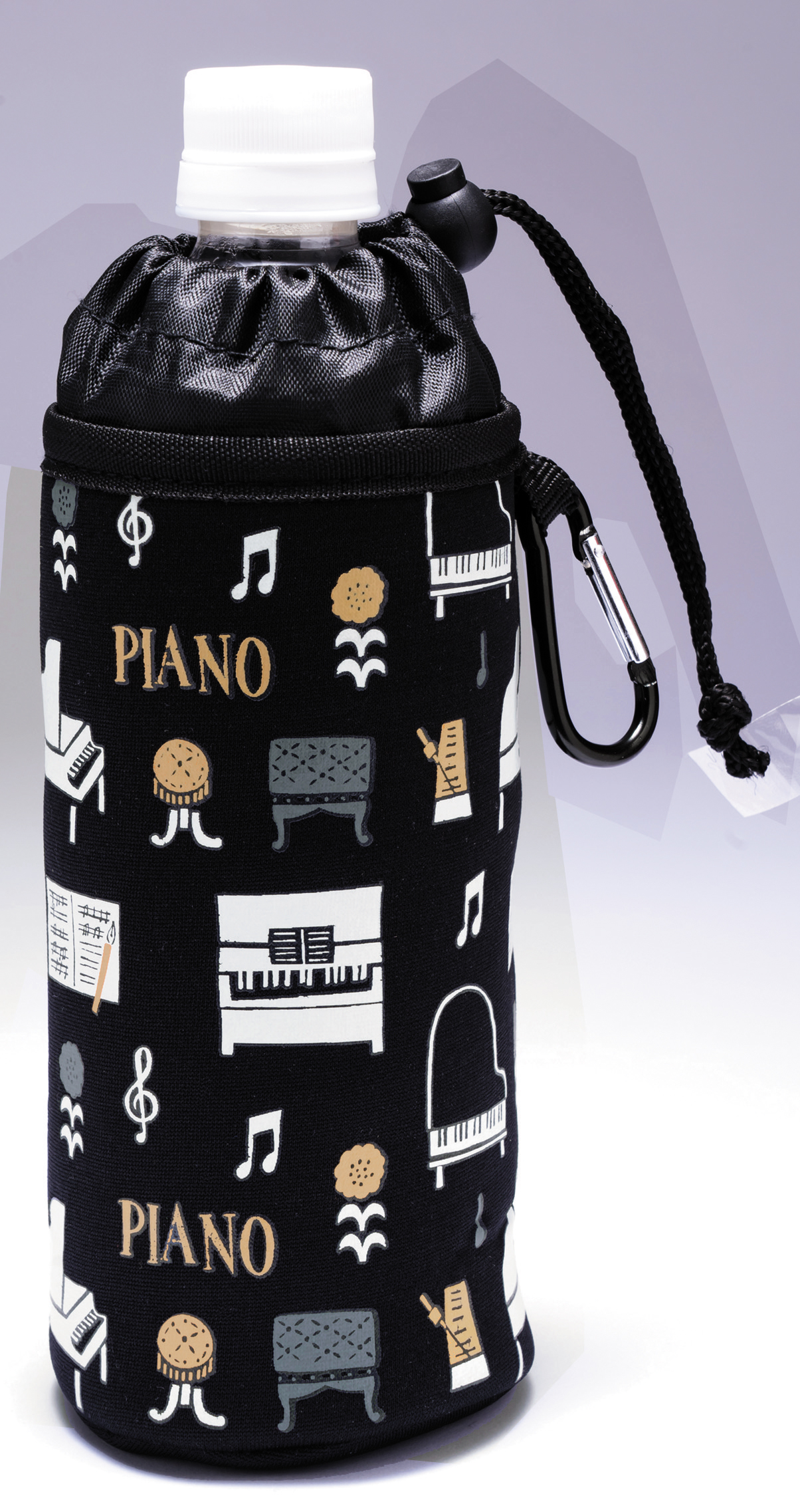 ボトルホルダー la la PIANO ♪※在庫有りと書いてあっても、お取り寄せ商品は受注後にメーカー注文になります。※☆【音符・小物グッズ-音楽雑貨】【音楽雑貨】 音楽グッズ <br>バレエ発表会 記念品 プレゼントに最適 ♪