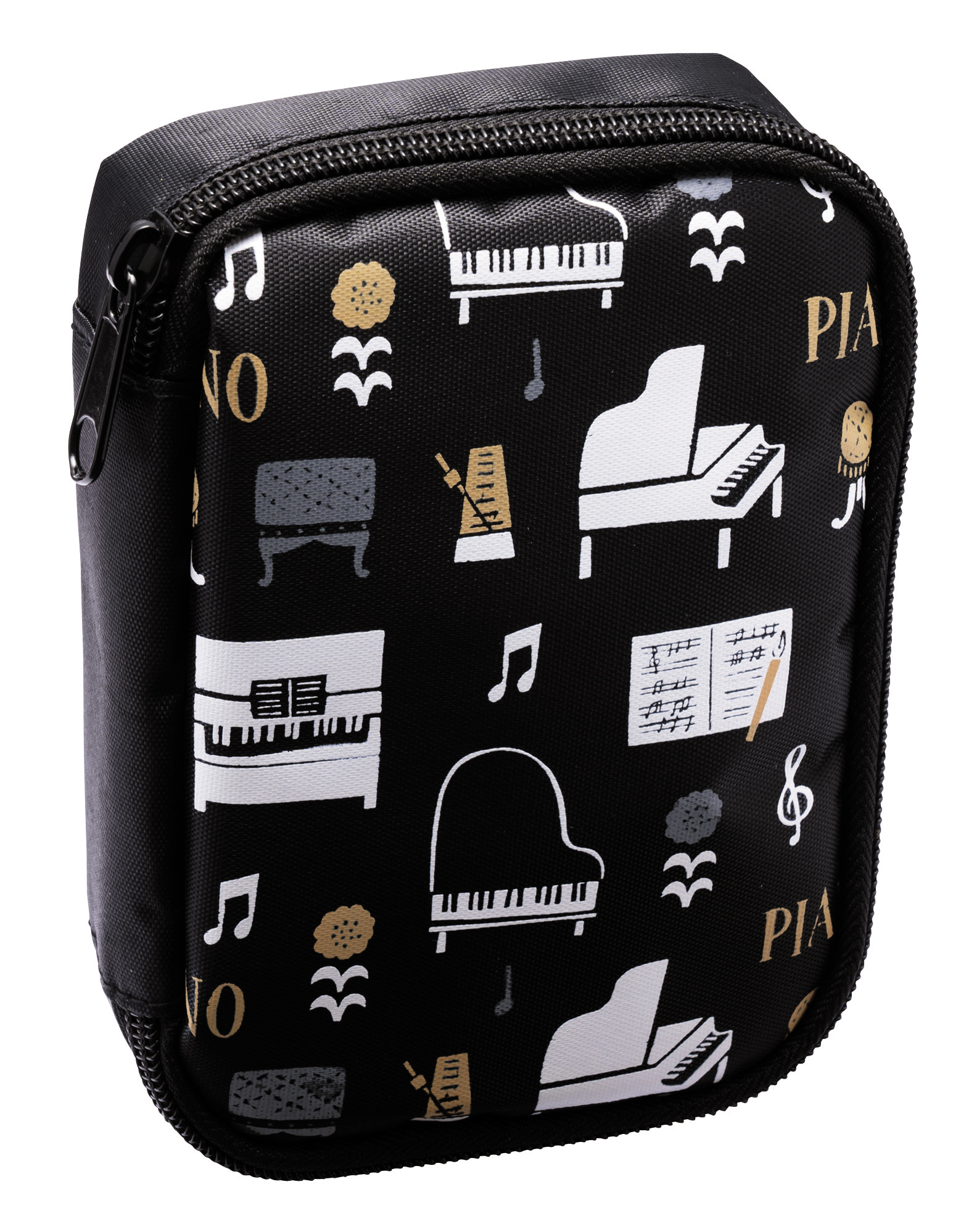 スクエアポーチ la la PIANO ♪※在庫有りと書いてあっても、お取り寄せ商品は受注後にメーカー注文になります。※☆【音符・小物グッズ-音楽雑貨】【音楽雑貨】 音楽グッズ <br>バレエ発表会 記念品 プレゼントに最適 ♪