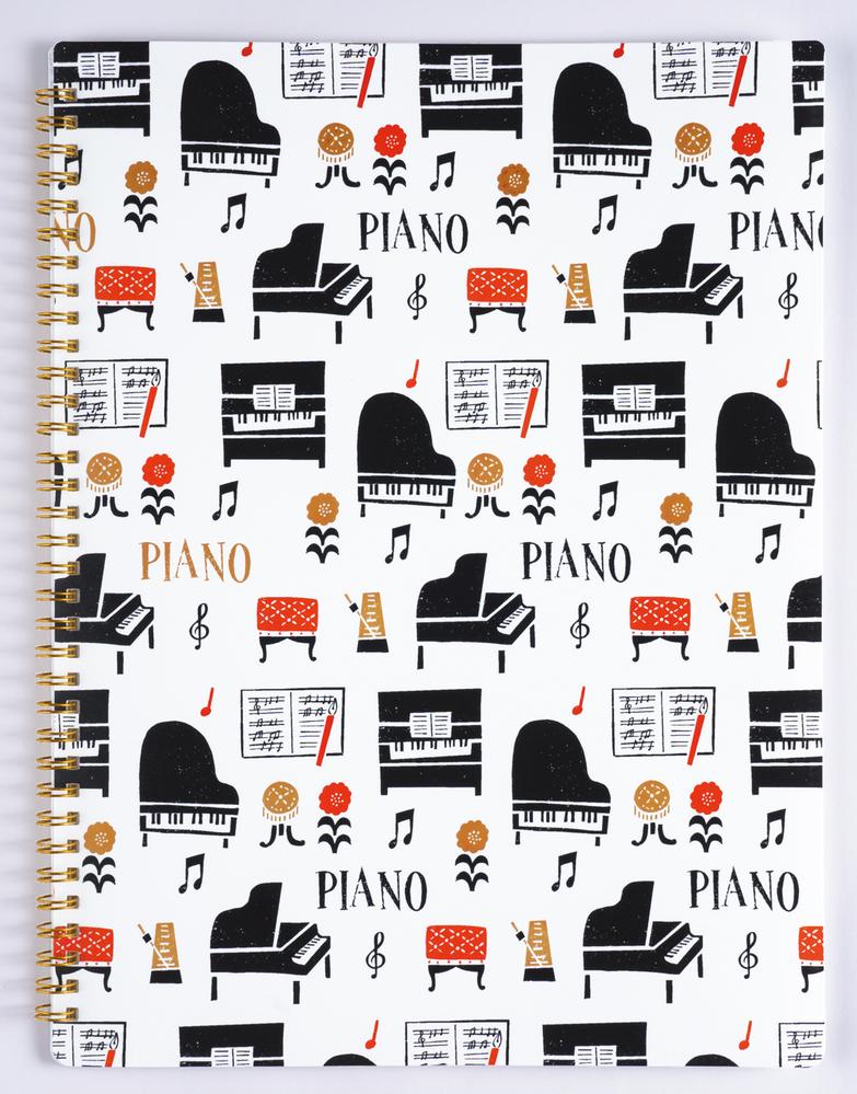 6ポケットリングファイルA4 la la PIANO♪※在庫有りと書いてあっても、お取り寄せ商品は受注後にメーカー注文になります。※☆【音符・小物グッズ-音楽雑貨】【音楽雑貨】 音楽グッズ <br>バレエ発表会 記念品 プレゼントに最適 ♪
