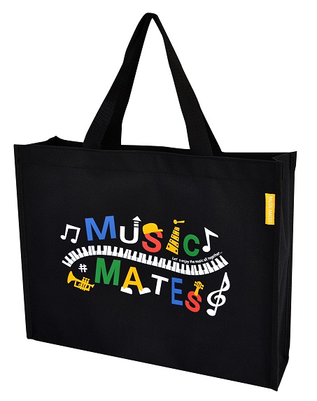 MUSIC MATES レッスンバッグ ♪※在庫有りと書いてあっても、お取り寄せ商品は受注後にメーカー注文になります。※☆【音符・小物グッズ−音楽雑貨】【音楽雑貨】 音楽グッズ <br>バレエ発表会 記念品 プレゼントに最適 ♪