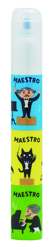MAESTRO 6色マーカー♪※在庫有りと書いてあっても、お取り寄せ商品は受注後にメーカー注文になります。※☆【音符・小物グッズ-音楽雑貨】【音楽雑貨】 音楽グッズ <br>バレエ発表会 記念品 プレゼントに最適 ♪