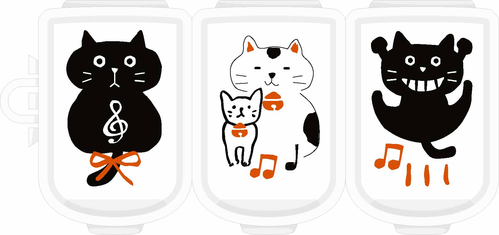 3連ピルケース♪※在庫有りと書いてあっても、お取り寄せ商品は受注後にメーカー注文になります。※☆【音符・小物グッズ-音楽雑貨】【音楽雑貨】 音楽グッズ <br>バレエ発表会 記念品 プレゼントに最適 ♪