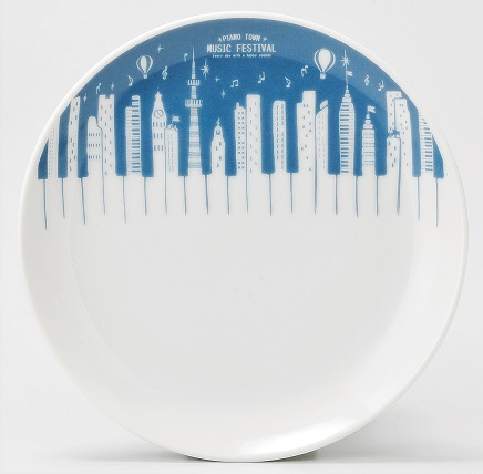 PIANO TOWN プレート ♪※在庫有りと書いてあっても、お取り寄せ商品は受注後にメーカー注文になります。※☆【音符・小物グッズ−音楽雑貨】【音楽雑貨】 音楽グッズ <br>バレエ発表会 記念品 プレゼントに最適 ♪