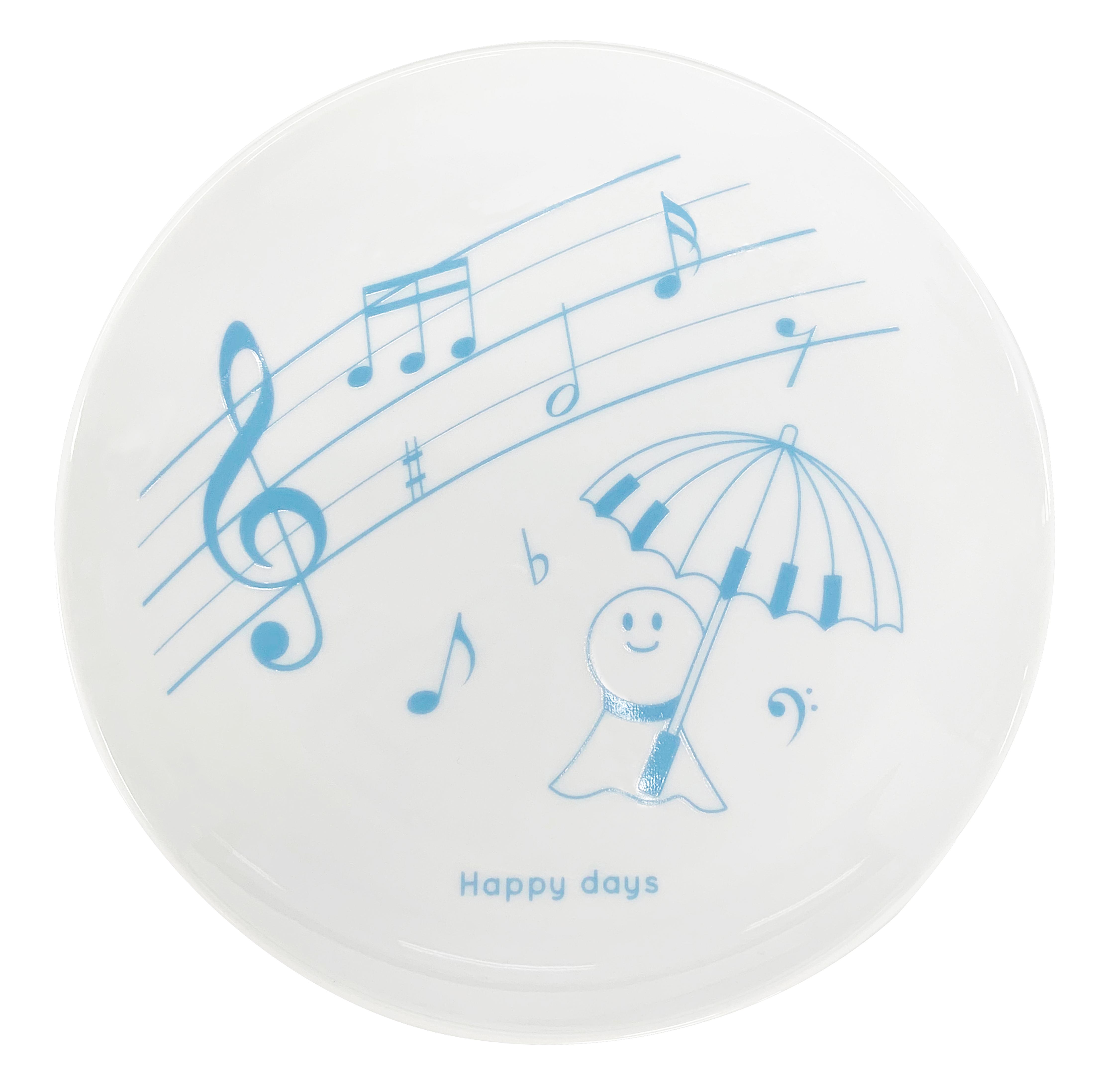 プレート Happy days♪ ♪※在庫有りと書いてあっても、お取り寄せ商品は受注後にメーカー注文になります。※☆【音符・小物グッズ-音楽雑貨】【音楽雑貨】 音楽グッズ <br>バレエ発表会 記念品 プレゼントに最適 ♪