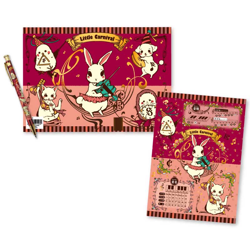 Little Carnivalセット♪※在庫有りと書いてあっても、お取り寄せ商品は受注後にメーカー注文になります。※☆【音符・小物グッズ-音楽雑貨】【音楽雑貨】 音楽グッズ <br>バレエ発表会 記念品 プレゼントに最適 ♪