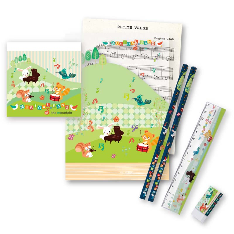 山の音楽隊セット♪※在庫有りと書いてあっても、お取り寄せ商品は受注後にメーカー注文になります。※☆【音符・小物グッズ-音楽雑貨】【音楽雑貨】 音楽グッズ <br>バレエ発表会 記念品 プレゼントに最適 ♪