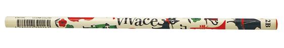 鉛筆2B vivace♪※在庫有りと書いてあっても、お取り寄せ商品は受注後にメーカー注文になります。※☆【音符・小物グッズ-音楽雑貨】【音楽雑貨】 音楽グッズ <br>バレエ発表会 記念品 プレゼントに最適 ♪